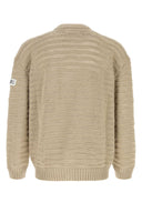 Mm6 Maison Margiela Beige Cotton Cardigan