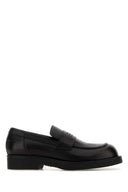Mm6 Maison Margiela Black Leather Loafers