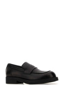 Mm6 Maison Margiela Black Leather Loafers