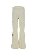 Boss アイボリー ストレッチ ナイロン パンツ