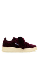 Autry Purple Velvet Medalist Sneakers