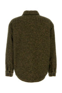 Emporio Armani Melange Army Green Wool Blend Jacket