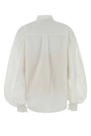 Zimmermann White Poplin Luna Shirt