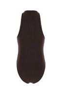 Zimmermann Chocolate Stretch Viscose Luna Bodysuit