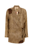 Blazer Khloe in twill stampato di Uma Wang