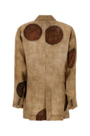 Blazer Khloe in twill stampato di Uma Wang