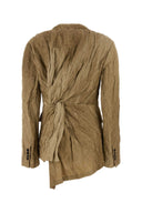 Blazer Kylie in misto cotone beige Uma Wang