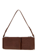 Diesel Brown Synthetic Leather Flag D Shoulder Bag