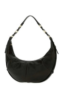 Saint Laurent Black Leather Saharienne Shopping Bag