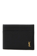 Saint Laurent Black Leather Card Holder