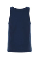 Saint Laurent Blue Cotton Tank Top