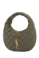 Saint Laurent Army Green Nappa Leather Icarino Shoulder Bag