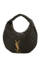 Saint Laurent Mud Nappa Leather Icare Shoulder Bag