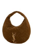 Saint Laurent Camel Suede Icare Shoulder Bag