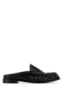 Saint Laurent Black Leather Le Loafers Slippers