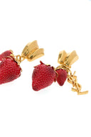 Saint Laurent Multicolor Metal And Resin Cassandre Earrings