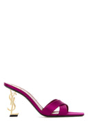 Saint Laurent Fuchsia Satin Opyum 85 Mules