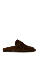 Saint Laurent Brown Suede Le Loafers Slippers