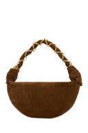 Saint Laurent Brown Suede Amalia Shoulder Bag