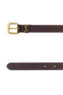 Saint Laurent Dark Brown Leather Belt