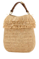 Saint Laurent Raffia Roady Shopping Bag