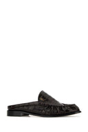 Saint Laurent Dark Brown Leather Le Loafers Slippers