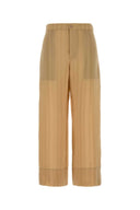 Pantalón de seda bordado de Saint Laurent