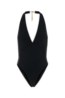 Saint Laurent Black Stretch Nylon Swimsuit