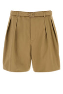 Saint Laurent Beige Drill Bermuda Shorts