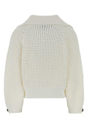 Brunello Cucinelli White Cotton Blend Sweater