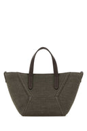 Brunello Cucinelli Olive Green Fabric Handbag