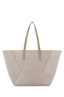 Brunello Cucinelli Dove Grey Shopping Bag