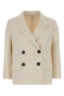 Brunello Cucinelli Ivory Jersey Blazer