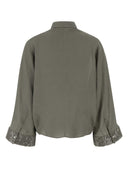 Brunello Cucinelli Sage Green Linen Shirt