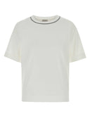 Brunello Cucinelli White Cotton T Shirt