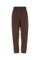 Brunello Cucinelli Chocolate Viscose Blend Pant