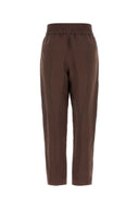 Brunello Cucinelli Chocolate Viscose Blend Pant