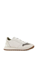 Brunello Cucinelli Light Grey Fabric Sneakers