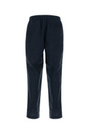 Pantalone Alfred in lino blu navy con porta della cantina