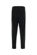 Pantaloni Ezio a gamba larga in jersey elasticizzato nero Cellar Door