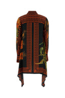 Blumarine Printed Twill Shirt Dress