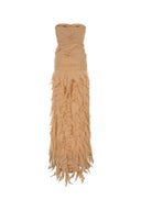 Blumarine Skin Pink Georgette Long Dress
