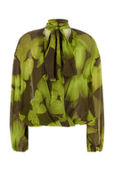 Blusa Blumarine In Georgette Stampata