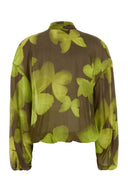 Blusa Blumarine In Georgette Stampata