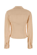 Blusa Blumarine in raso stretch color pesca
