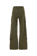 Pantaloni Blumarine in cotone verde militare