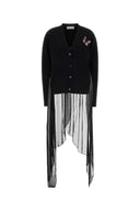 Cardigan Blumarine in misto viscosa nero