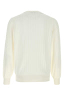 Brunello Cucinelli White Cotton Sweater