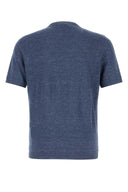 Brunello Cucinelli Blue Linen Blend Sweater