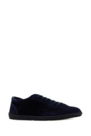 Brunello Cucinelli Midnight Blue Suede Sneakers